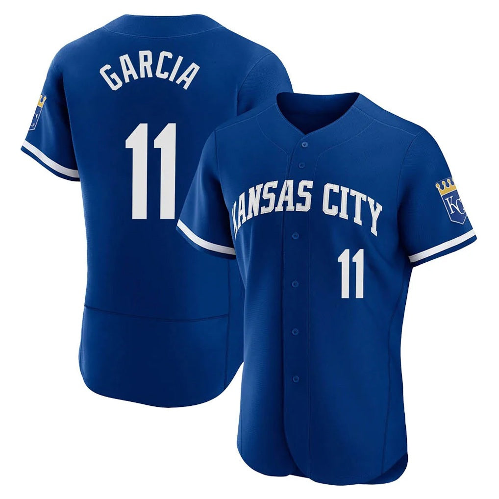 Kansas City Royals #11 Maikel Garcia Player Royal HeidiMiller City Connect Limited Elite Home Game Stitched Jerseys