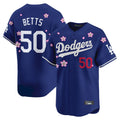 Los Angeles Dodgers #50 Mookie Betts Player Royal HeidiMiller Tokyo Series Vapor Premier Limited Stitched Jerseys