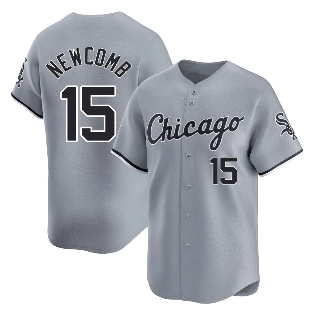 Chicago White Sox #15 Sean Newcomb Player Gray HeidiMiller Road Limited Home Stitched Jerseys