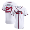 Atlanta Braves #23 Michael Harris II Player White HeidiMiller Limited Elite Home Game Stitched Jerseys