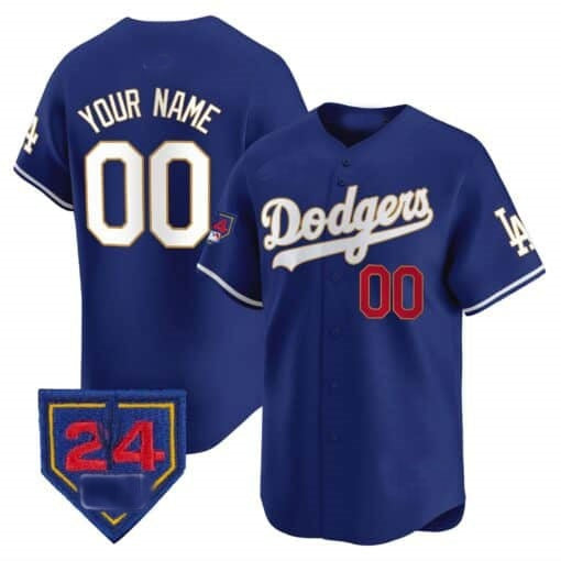 Custom Los Angeles Dodgers 2024 Spring Training Patch Vapor Premier Limited Jersey ¨C Royal HeidiMiller