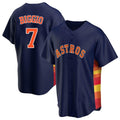 Houston Astros #7 Craig Biggio Player Navy HeidiMiller Home Game Stitched Jerseys