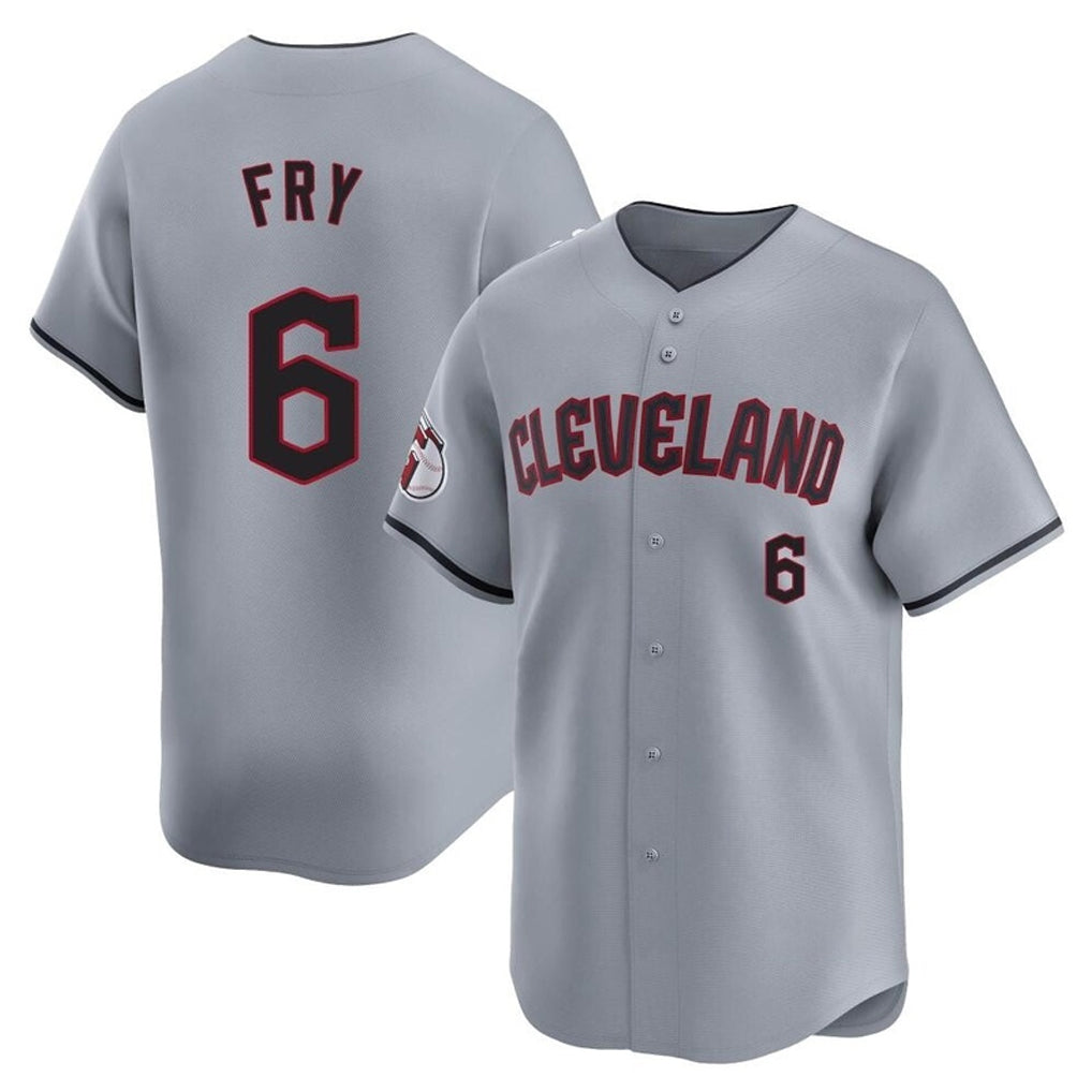 Cleveland Guardians #6 David Fry Player Gray HeidiMiller Road Limited Home Stitched Jerseys