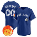 Custom Toronto Blue Jays x Dragon Ball Royal HeidiMiller Vapor Premier Limited Jersey - All Stitched