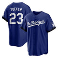 Los Angeles Dodgers #23 Kyle Tucker Player Royal HeidiMiller City Connect Home Game Stitched Jerseys
