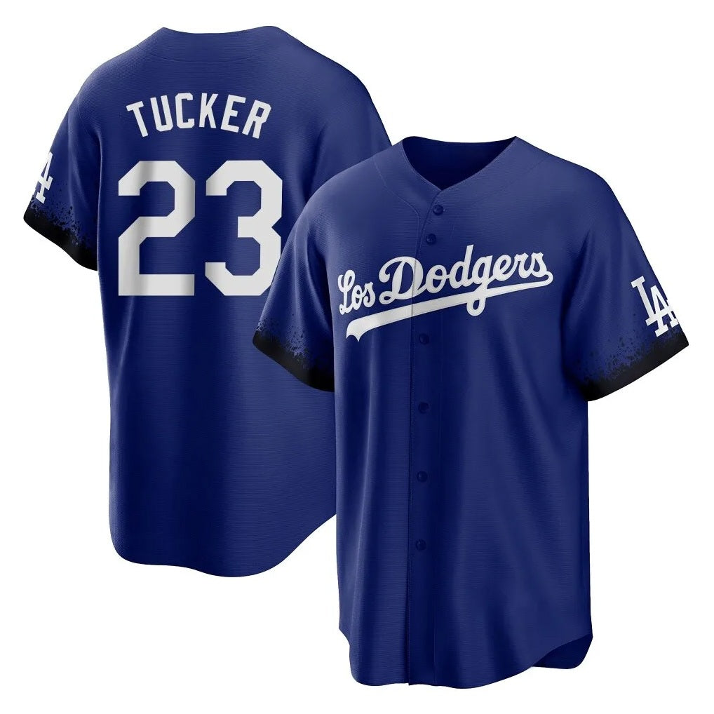 Los Angeles Dodgers #23 Kyle Tucker Player Royal HeidiMiller City Connect Home Game Stitched Jerseys