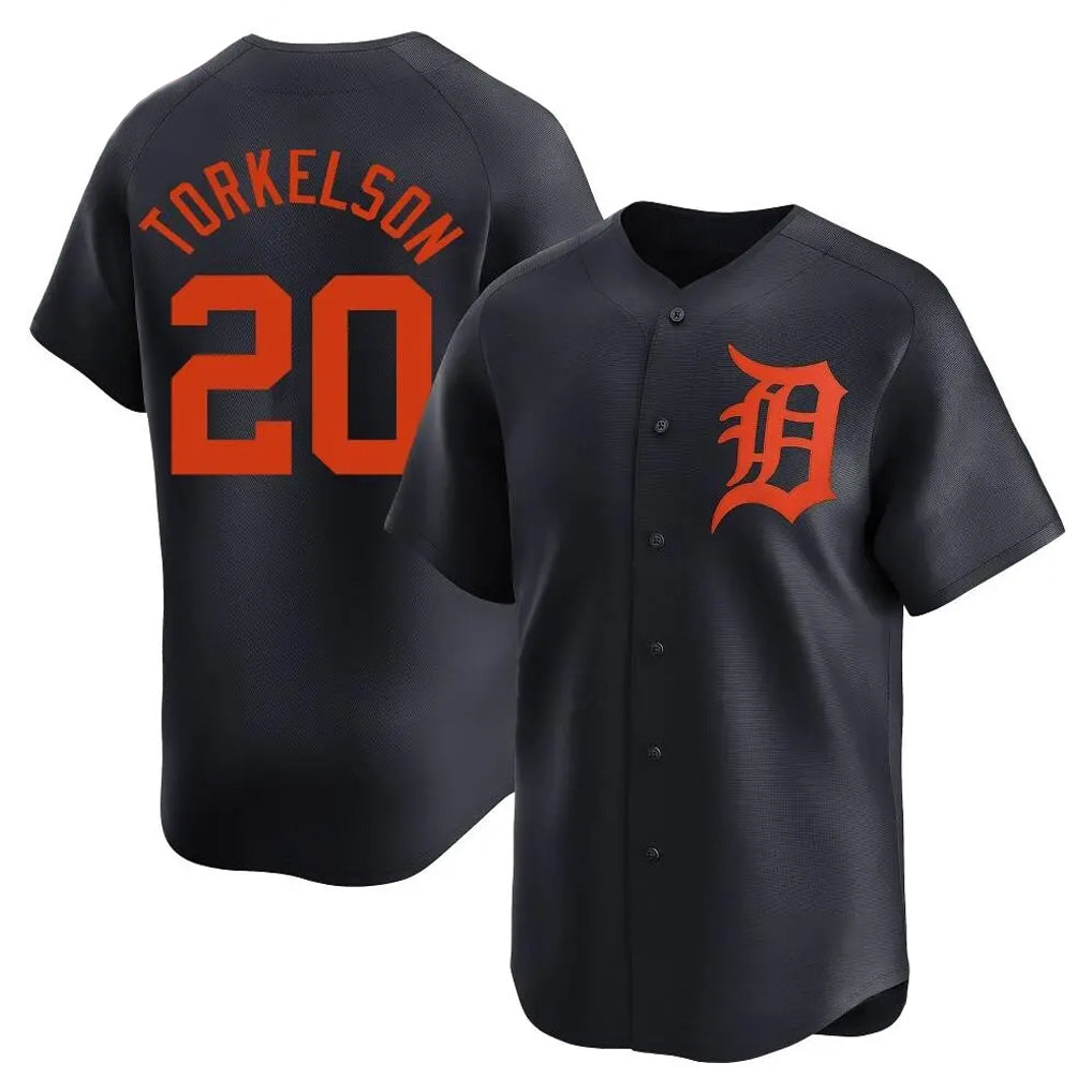 Detroit Tigers #20 Spencer Torkelson Player Navy HeidiMiller Home Limited Stitched Jerseys