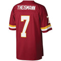 W.Football Team #7 Joe Theismann Mitchell & Ness Burgundy HeidiMiller Legacy Replica Jersey