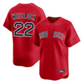 Boston Red Sox #22 Garrett Whitlock Player Red HeidiMiller Limited Home Game Stitched Jerseys1