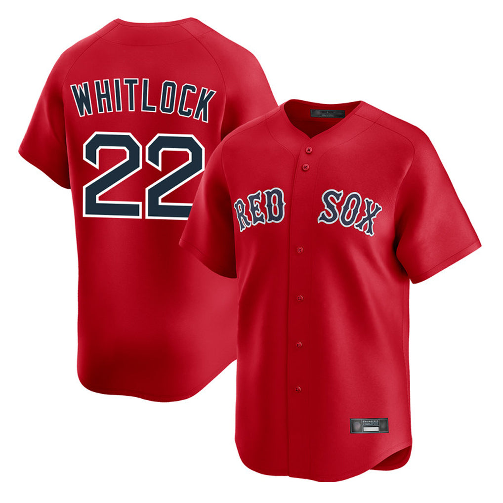 Boston Red Sox #22 Garrett Whitlock Player Red HeidiMiller Limited Home Game Stitched Jerseys1