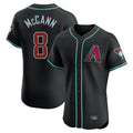 Arizona Diamondbacks #8 James McCann Player Black HeidiMiller Limited Elite Home Game Stitched Jerseys