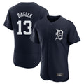 Detroit Tigers #13 Dillon Dingler Player Navy HeidiMiller Limited Elite Home Stitched Jerseys