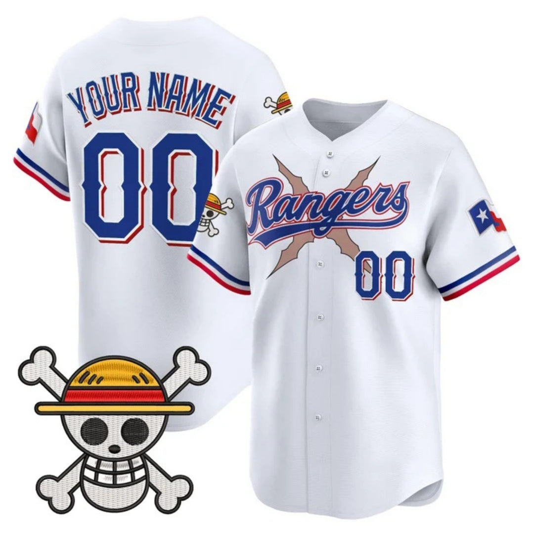 Custom Texas Rangers x One Piece White HeidiMiller Vapor Premier Limited Jersey - Stitched