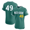 Boston Red Sox #49 Tim Wakefield Player Green HeidiMiller City Connect Limited Elite Home Game Stitched Jerseys1