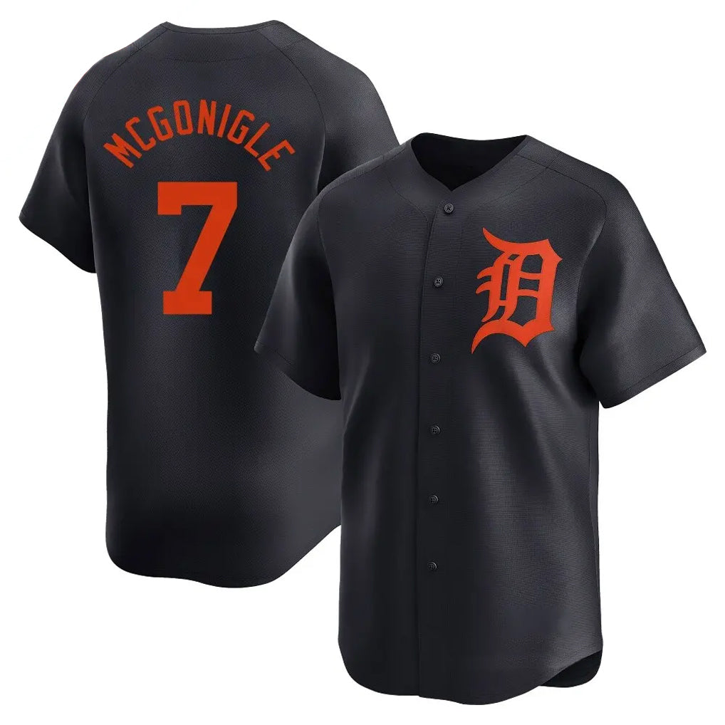Detroit Tigers #7 Kevin McGonigle Player Navy HeidiMiller Home Limited Stitched Jerseys