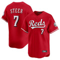 Cincinnati Reds #7 Spencer Steer Player Red HeidiMiller Home Limited Stitched Jerseys