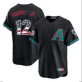 Arizona Diamondbacks #12 Lourdes Gurriel Jr Player Black HeidiMiller USA 250 Fourth of July Home Game Stitched Jerseys