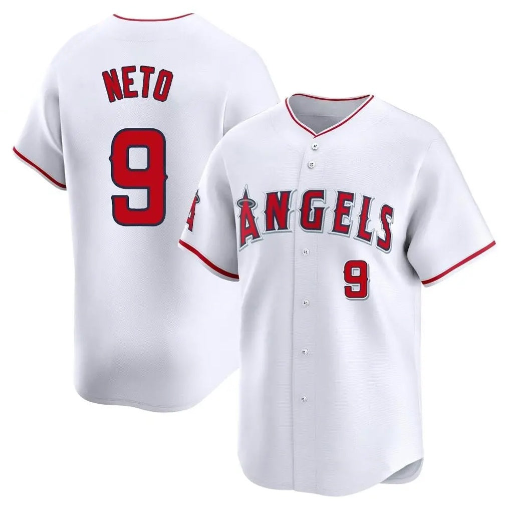 Los Angeles Angels #9 Zach Neto Player White HeidiMiller Limited Home Stitched Jerseys