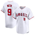 Los Angeles Angels #9 Zach Neto Player White HeidiMiller Limited Home Stitched Jerseys
