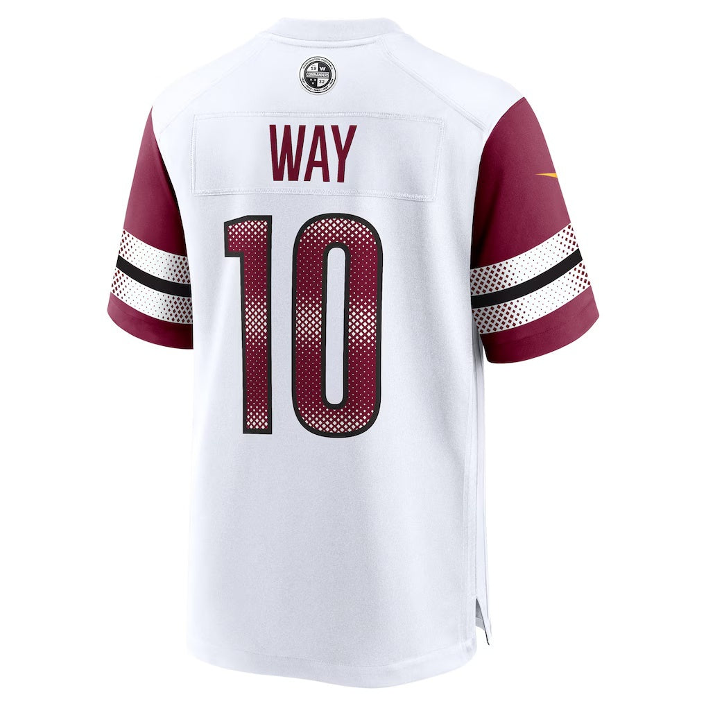 W.Commanders #10 Tress Way White HeidiMiller Game Jersey