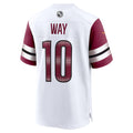 W.Commanders #10 Tress Way White HeidiMiller Game Jersey