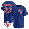 Chicago Cubs #23 Ryne Sandberg Player Royal HeidiMiller 150th Anniversary Limited Home Stitched Jerseys