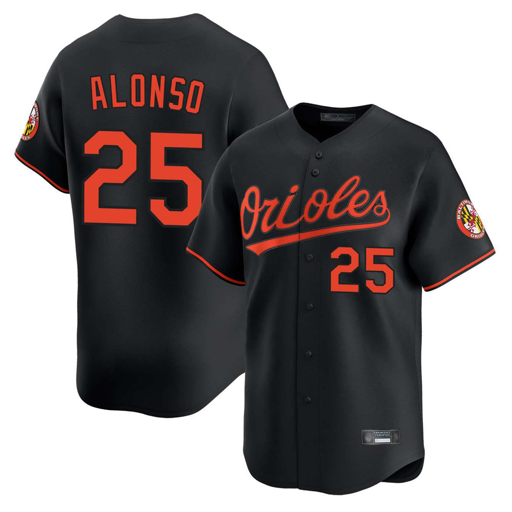 Baltimore Orioles #25 Pete Alonso Player Black HeidiMiller Limited Home Game Stitched Jerseys