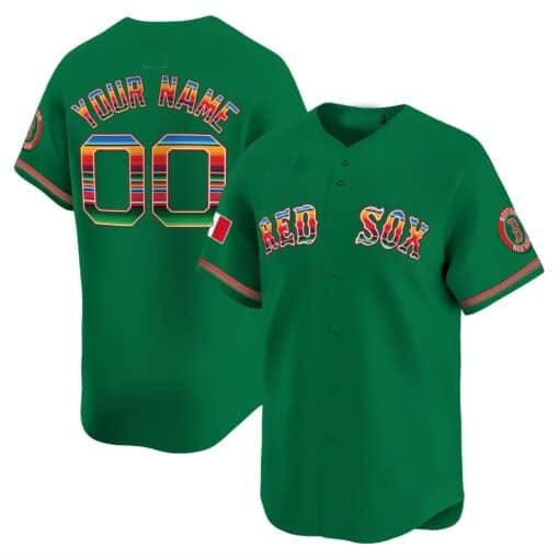 Custom Boston Red Sox Mexico Vapor Premier Limited Jersey ¨C Green HeidiMiller