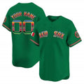 Custom Boston Red Sox Mexico Vapor Premier Limited Jersey ¨C Green HeidiMiller