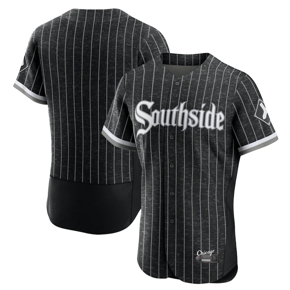 Chicago White Sox Blank Player Black HeidiMiller City Connect Limited Elite Home Stitched Jerseys