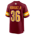 W.Commanders #36 Chris Rodriguez Jr. Burgundy HeidiMiller Team Game Jersey