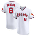 Los Angeles Angels #6 Anthony Rendon Player White HeidiMiller T-shirt Home Limited Elite Stitched Jerseys