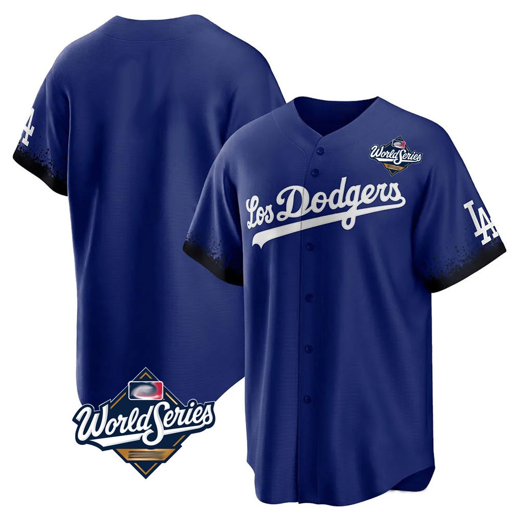 Los Angeles Dodgers Blank Player Royal HeidiMiller City Connect Home Game World Series Stitched Jerseys