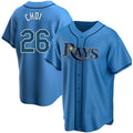 Tampa Bay Rays #26 Ji-Man Choi Replica Light Blue HeidiMiller Alternate Jersey