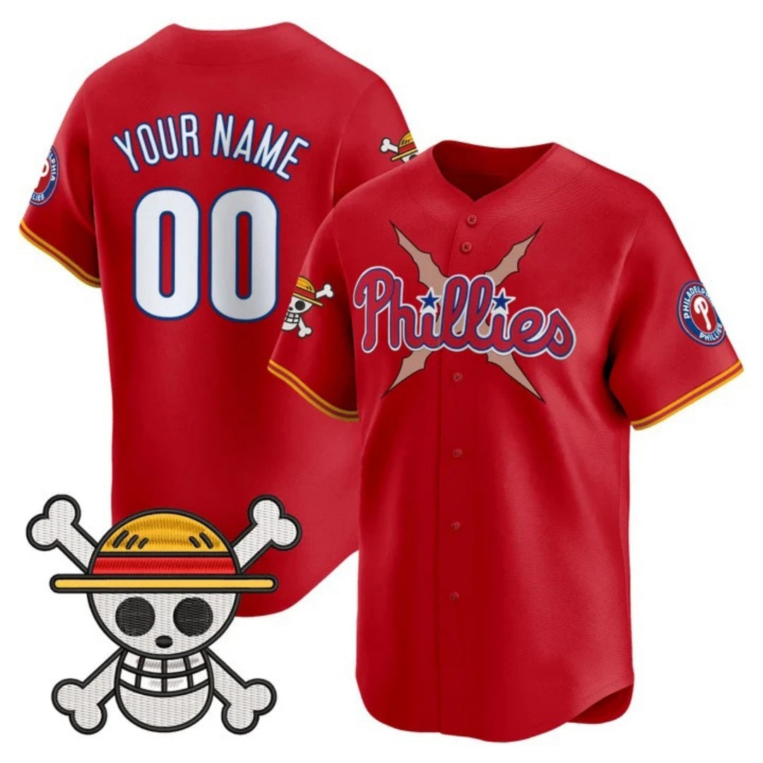 Custom Philadelphia Phillies x One Piece Red HeidiMiller Vapor Premier Limited Jersey - Stitched