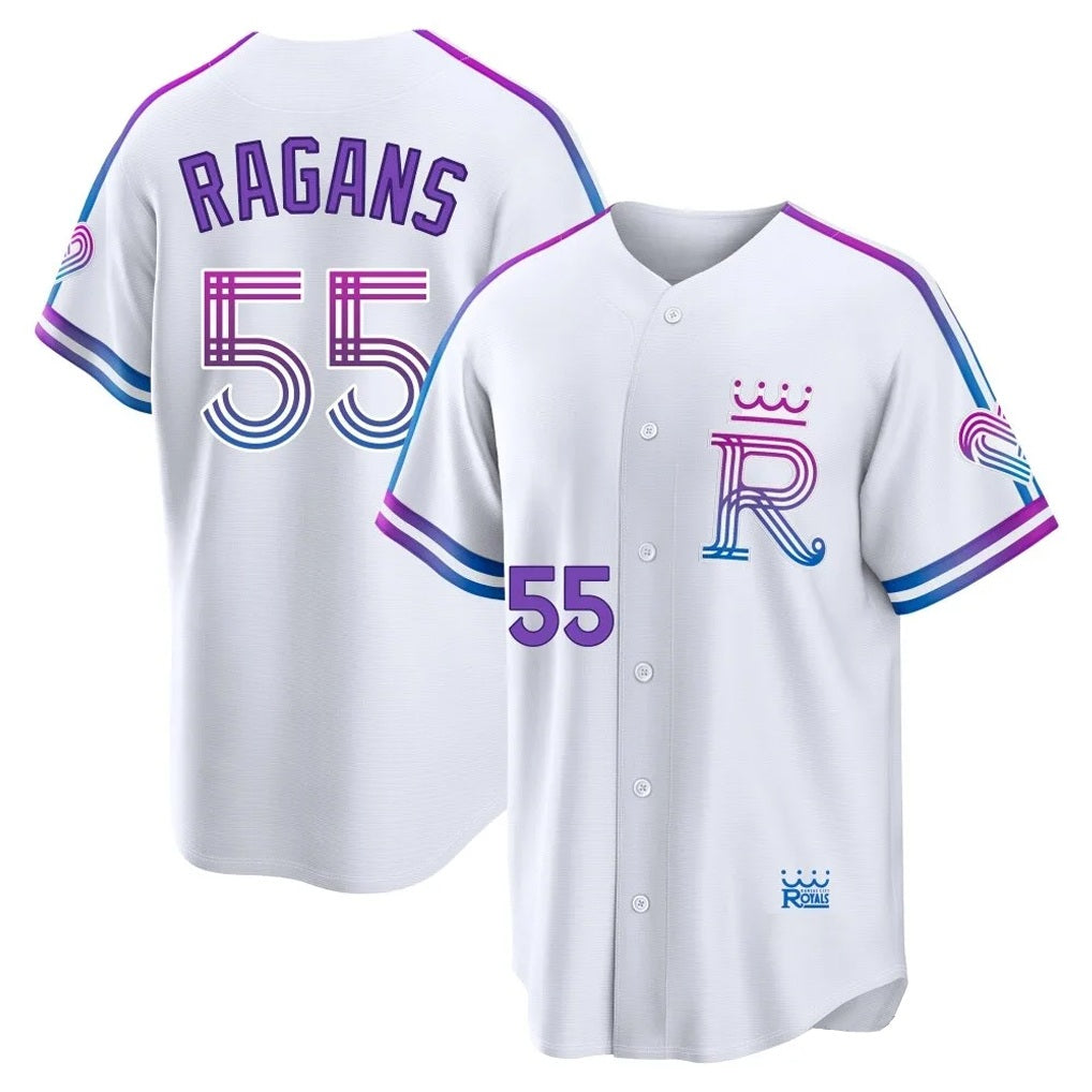 Kansas City Royals #55 Cole Ragans Player White HeidiMiller 2026 City Connect Limited Home Stitched Jerseys