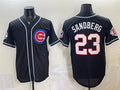 Chicago Cubs #23 Ryne Sandberg 150th Anniversary Black HeidiMiller Out Style Vapor Premier Limited Stitched Jersey