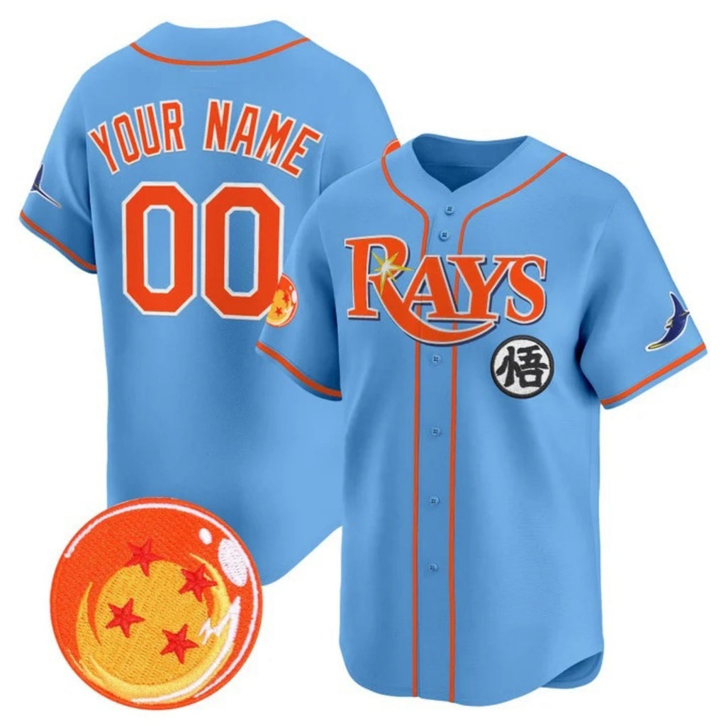 Custom Tampa Bay Rays x Dragon Ball Blue HeidiMiller Vapor Premier Limited Jersey - All Stitched