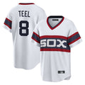 Chicago White Sox #8 Kyle Teel Player White HeidiMiller T-shirt Home Game Stitched Jerseys