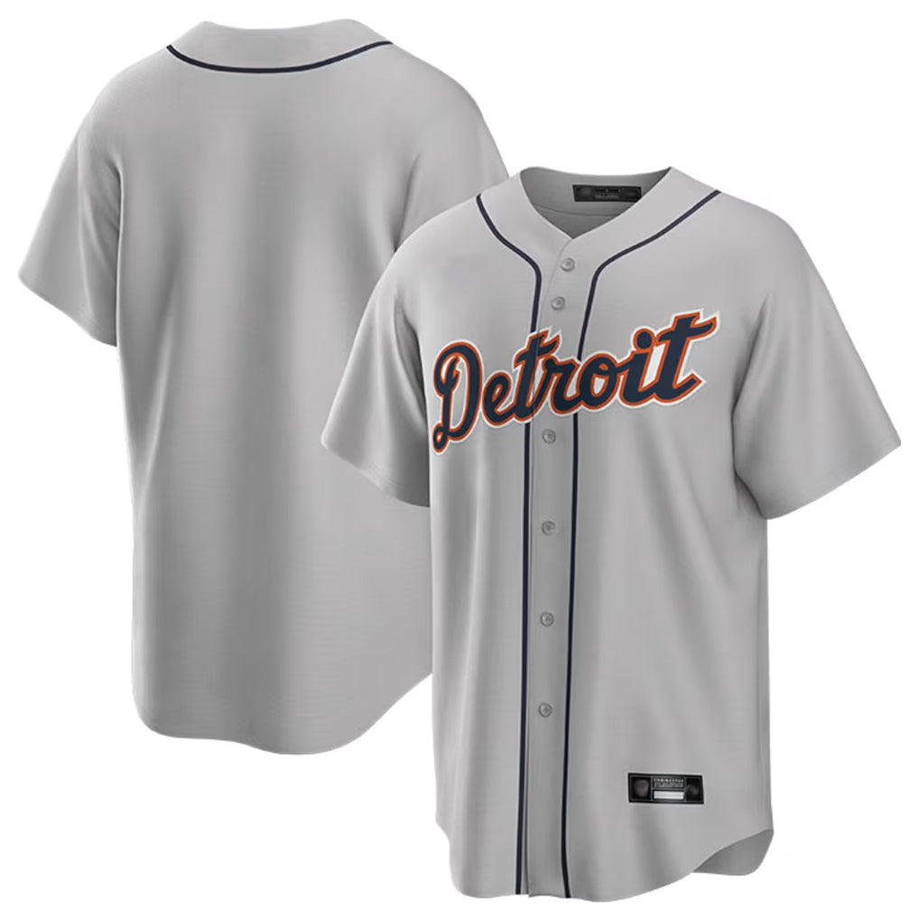 Detroit Tigers Blank Player Gray HeidiMiller Home Game Stitched Jerseys