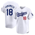 Los Angeles Dodgers #18 Yoshinobu Yamamoto Player White HeidiMiller Limited Home Stitched Jerseys