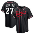 Minnesota Twins #27 Ryan Jeffers Player Black HeidiMiller Fashion Out Home Limited Stitched Jerseys