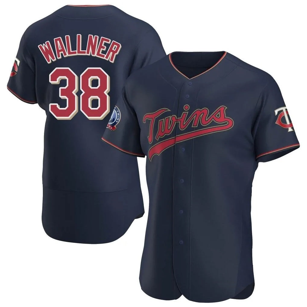 Minnesota Twins #38 Matt Wallner Player Navy HeidiMiller 60th Home Limited Elite Stitched Jerseys