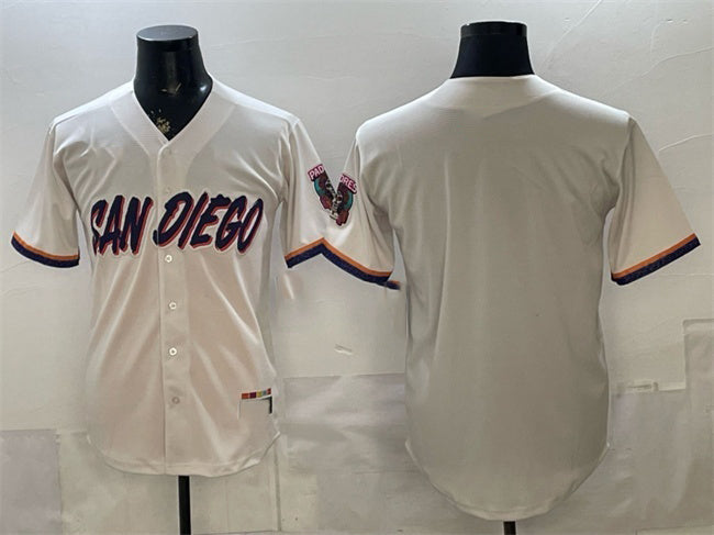 San Diego Padres Blank Cream HeidiMiller 2026 City Connect Stadium Stitched Jersey