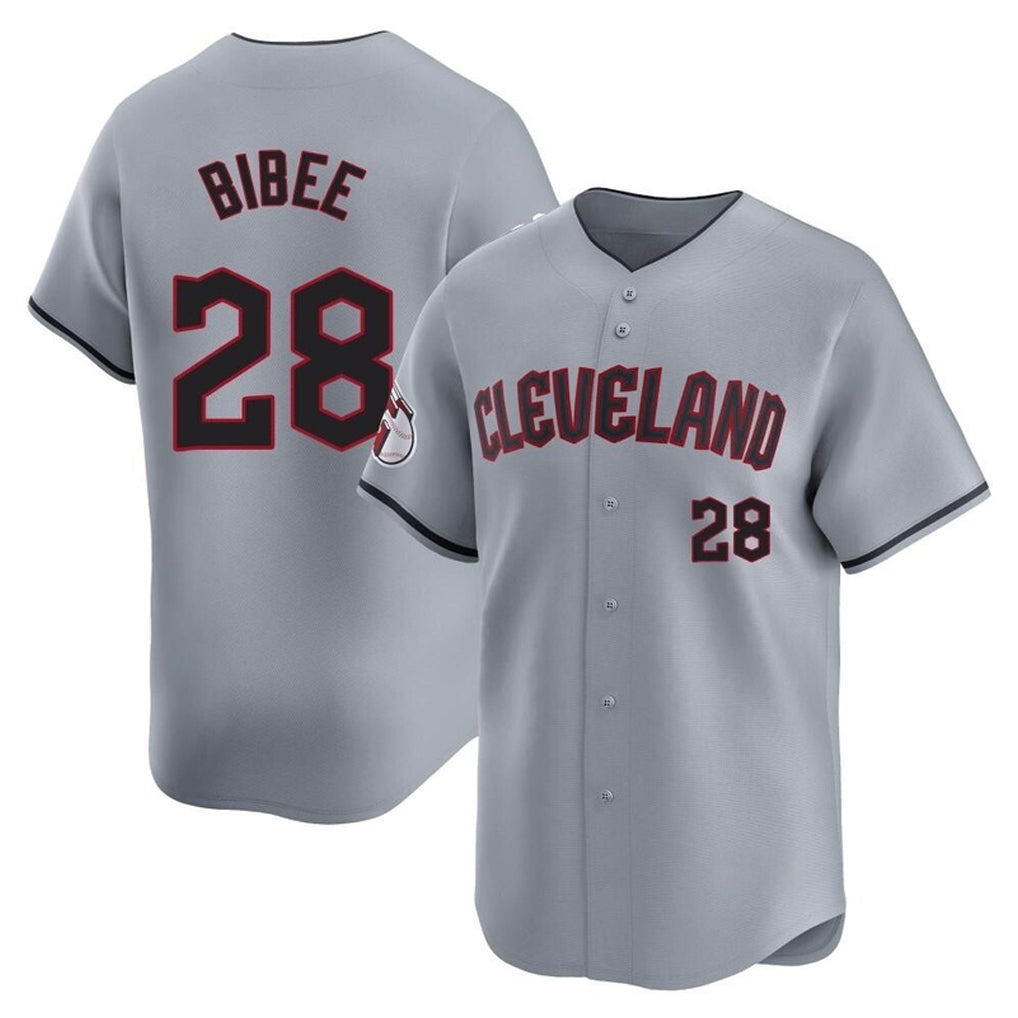 Cleveland Guardians #28 Tanner Bibee Player Gray HeidiMiller Road Limited Home Stitched Jerseys