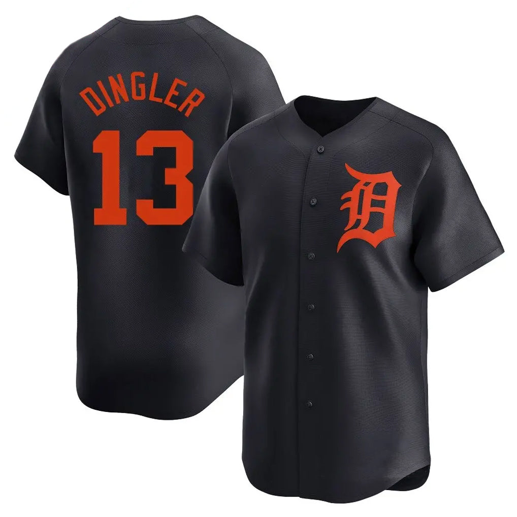 Detroit Tigers #13 Dillon Dingler Player Navy HeidiMiller Home Limited Stitched Jerseys