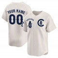 Custom Chicago Cubs Special Vapor Premier Limited Jersey V2 ¨C All Stitched-Cream Pinstripe HeidiMiller