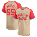 Kansas City Royals #55 Cole Ragans Player Cream HeidiMiller American League All-Star Limited Elite Home Stitched Jerseys