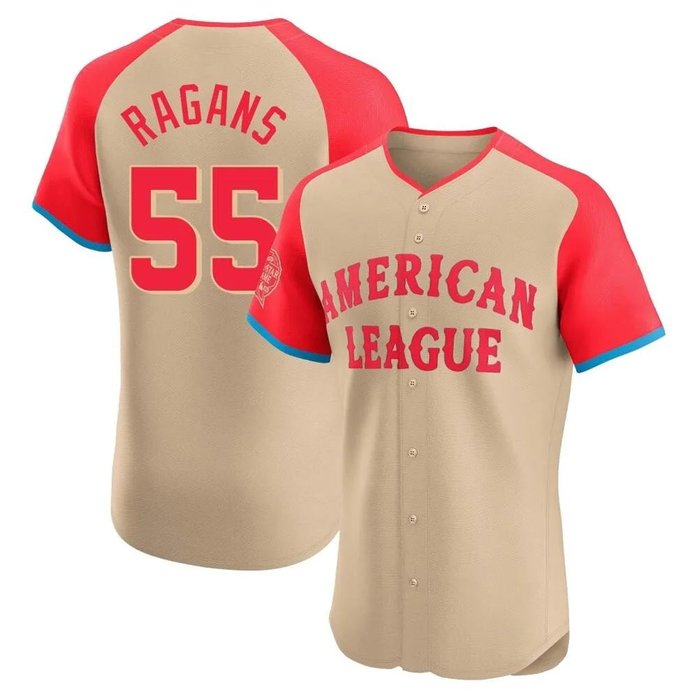Kansas City Royals #55 Cole Ragans Player Cream HeidiMiller American League All-Star Limited Elite Home Stitched Jerseys