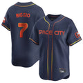 Houston Astros #7 Craig Biggio Player Navy HeidiMiller City Connect Home Limited Stitched Jerseys